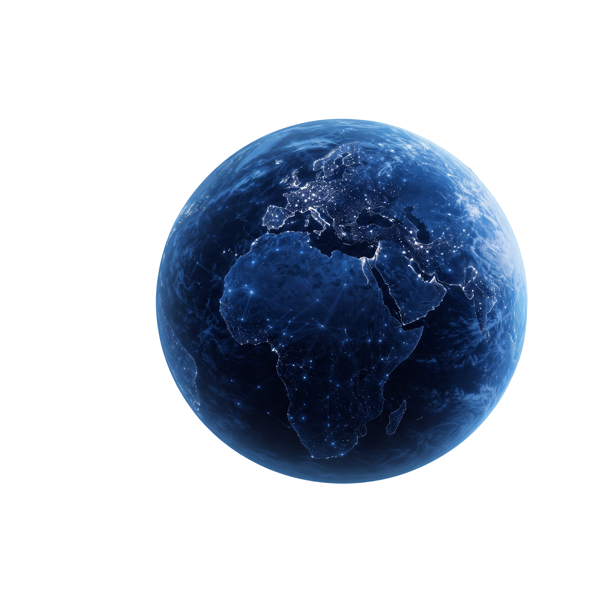 Abstract glass globe representing Avenor's global design approach